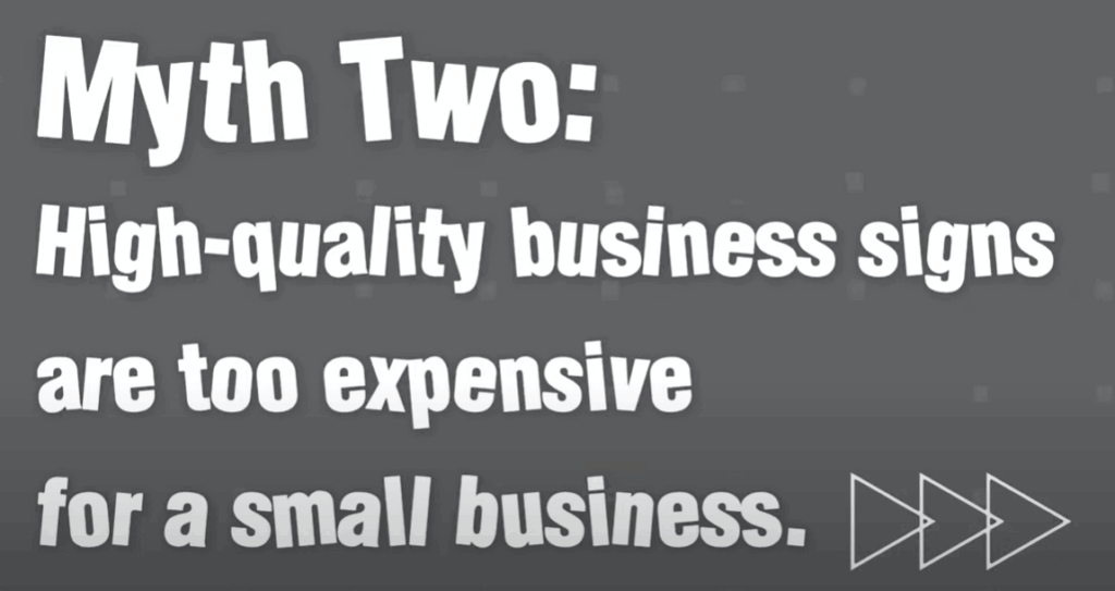 How Signs Are Made: Myth Two