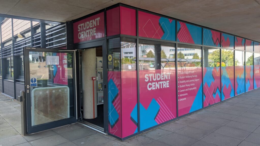 What is the best signage for large glass frontages?