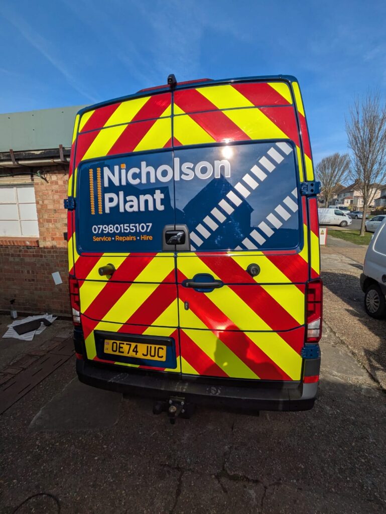 Nicholson Plant Van with Chapter 8 rear markings