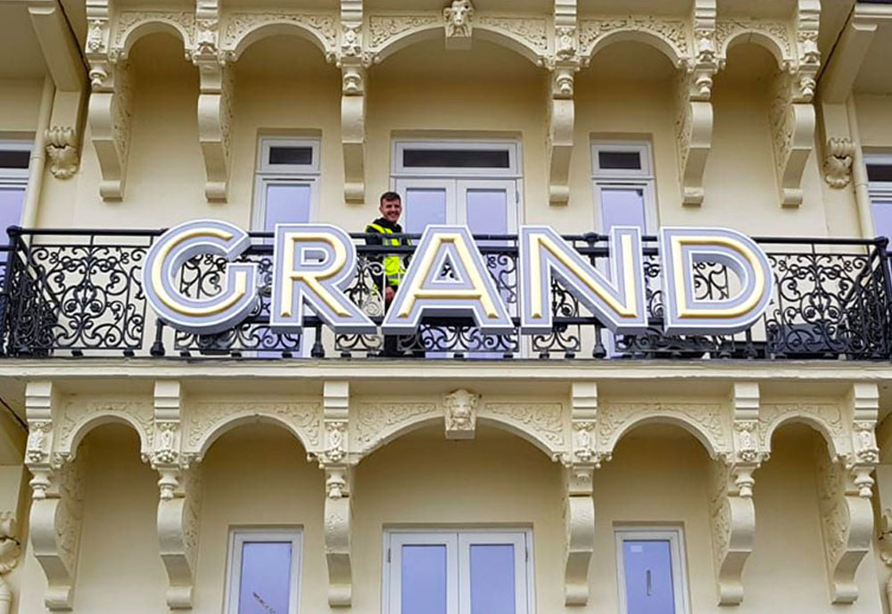 Grand Hotel fascia sign