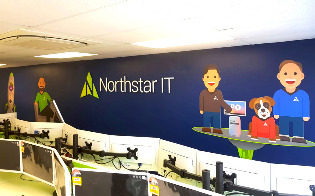 Wall graphics at Northstar IT offices