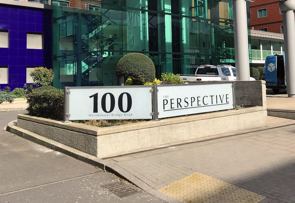 The Perspective Building sign Westminster