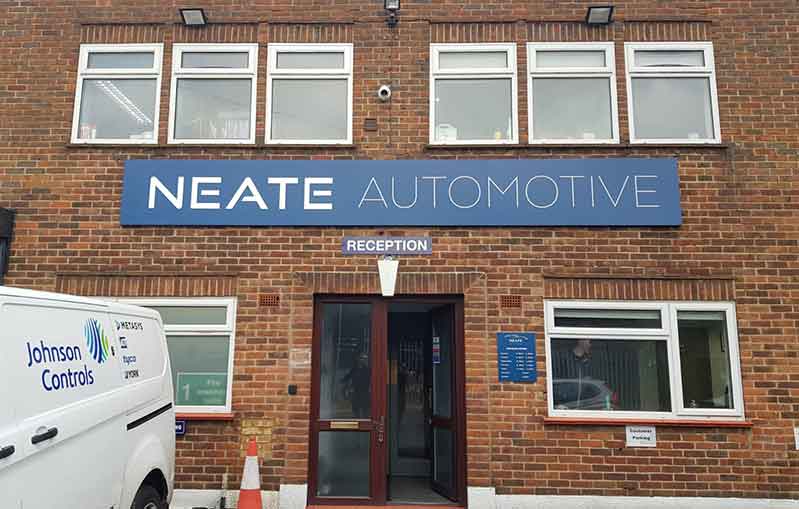 Business signage Neate Automotive