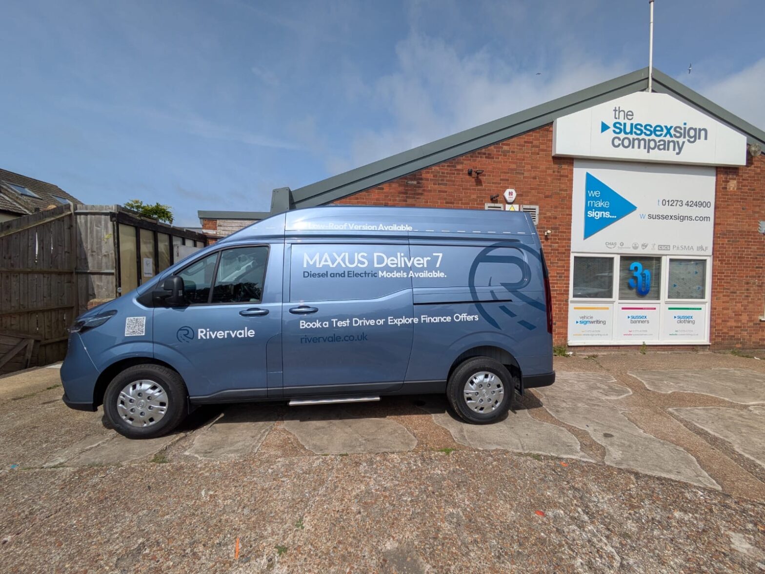 Physical Marketing Assets such as this Sign Written Van