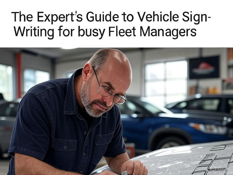 The Expert’s Guide to Vehicle Sign-Writing for busy Fleet Managers